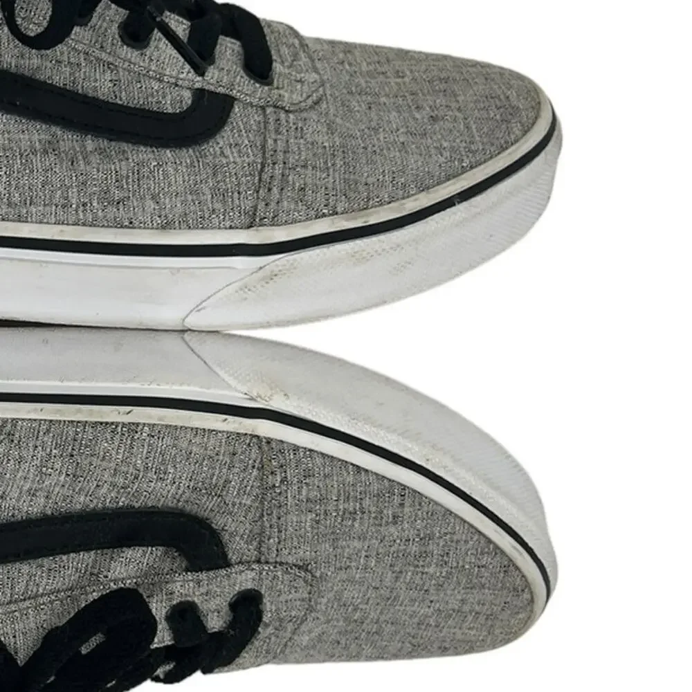 VANS Grey & Black Skate Shoe Youth SZ 6